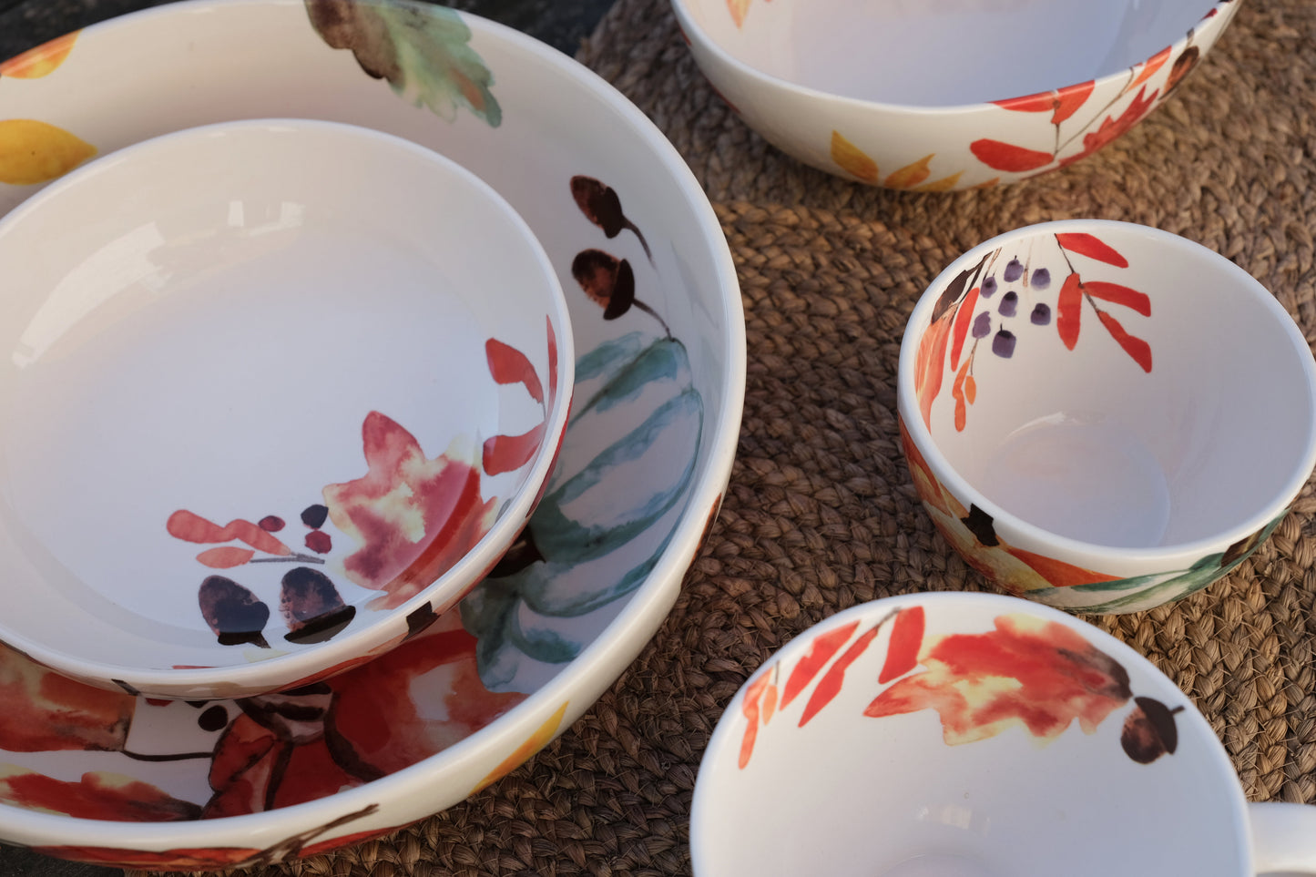 Autumn Brush Ingot Bowl