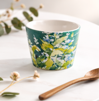 Emerald Leaf Garden Tea Cup