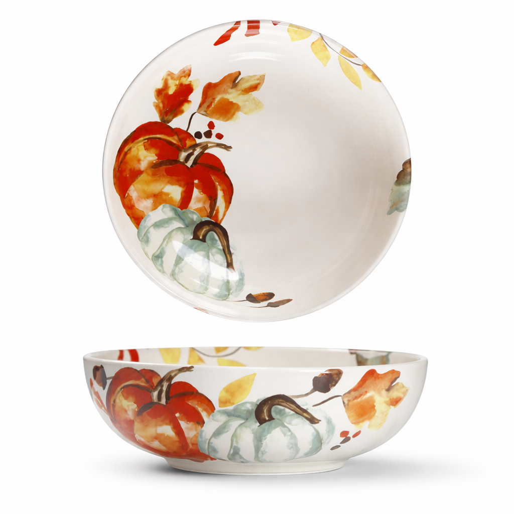 Autumn Brush Large Shallow Bowl