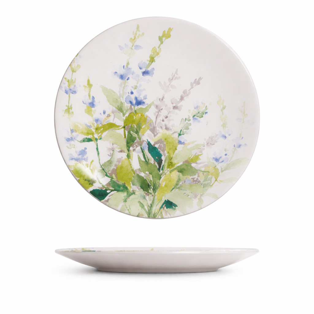 Emerald Leaf Garden Large Plate