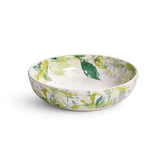 Emerald Leaf Garden Large Bowl
