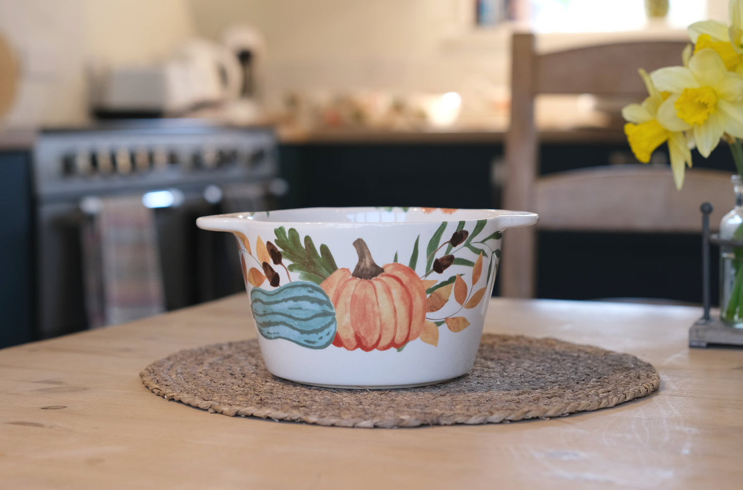 Pumpkin Garden Soup Bowl