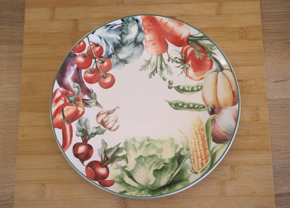 Vegetable Garden Large Plate