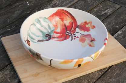 Autumn Brush Large Shallow Bowl