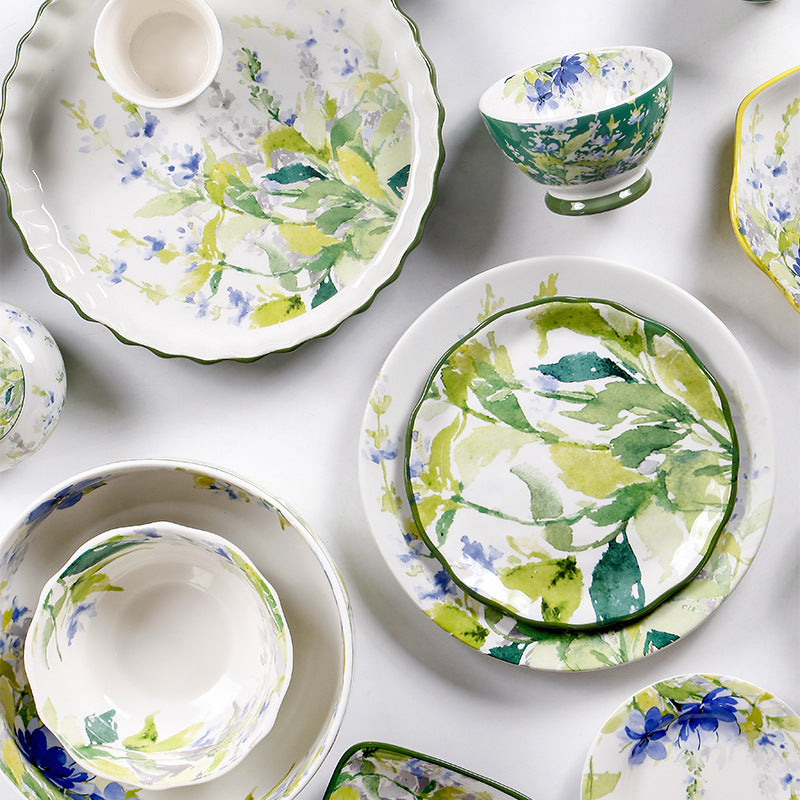 Emerald Leaf Garden Small Bowl