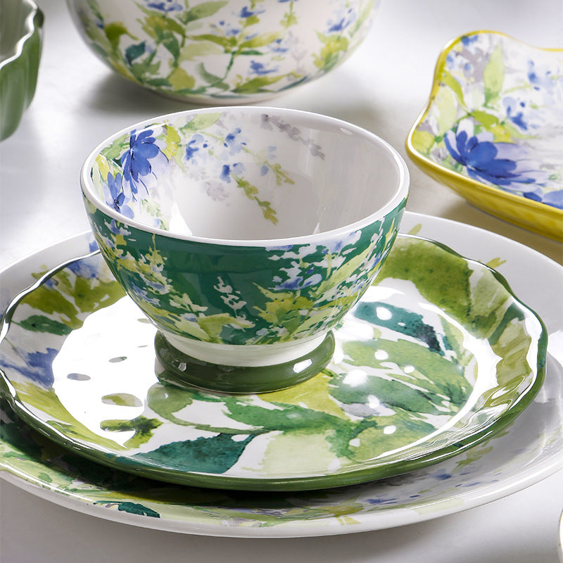 Emerald Leaf Garden Small Bowl
