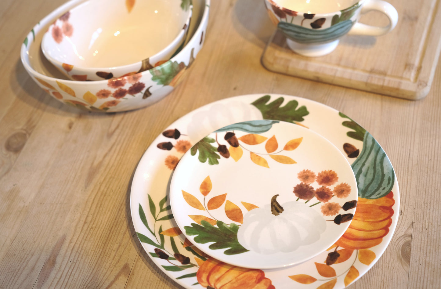 Pumpkin Garden Large Plate