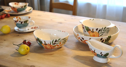 Pumpkin Garden Gravy Boat