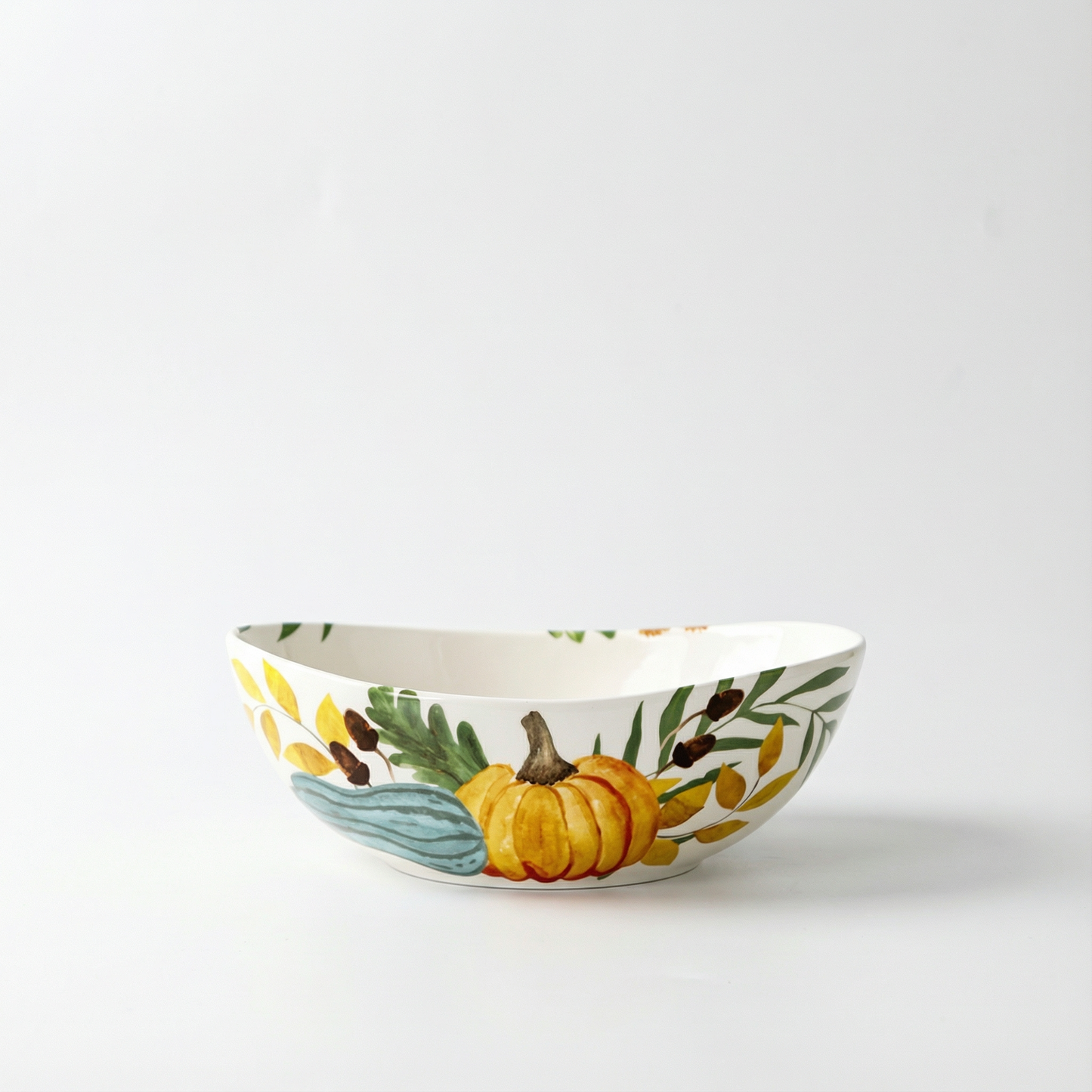 Pumpkin Garden Large Ingot Bowl