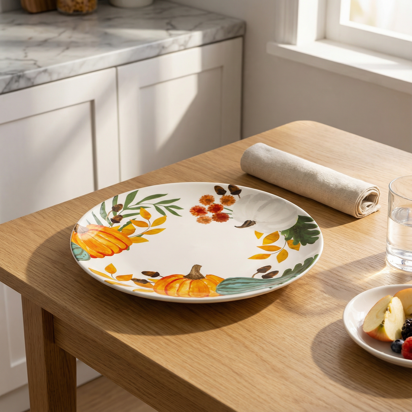 Pumpkin Garden Large Plate