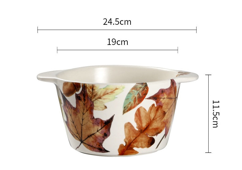 Maple Leaf Large Soup Bowl