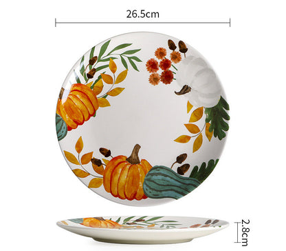 Pumpkin Garden Large Plate
