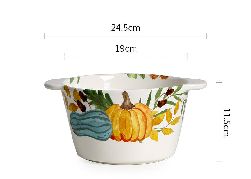 Pumpkin Garden Soup Bowl