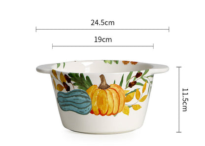 Pumpkin Garden Soup Bowl
