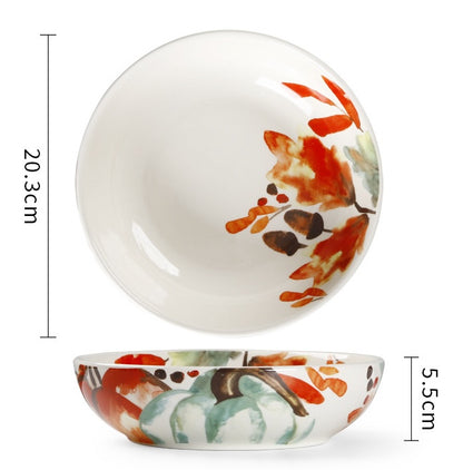 Autumn Brush Small Shallow Plate