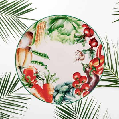 Vegetable Garden Large Plate