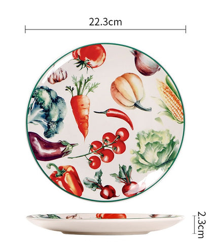 Vegetable Garden Large Plate